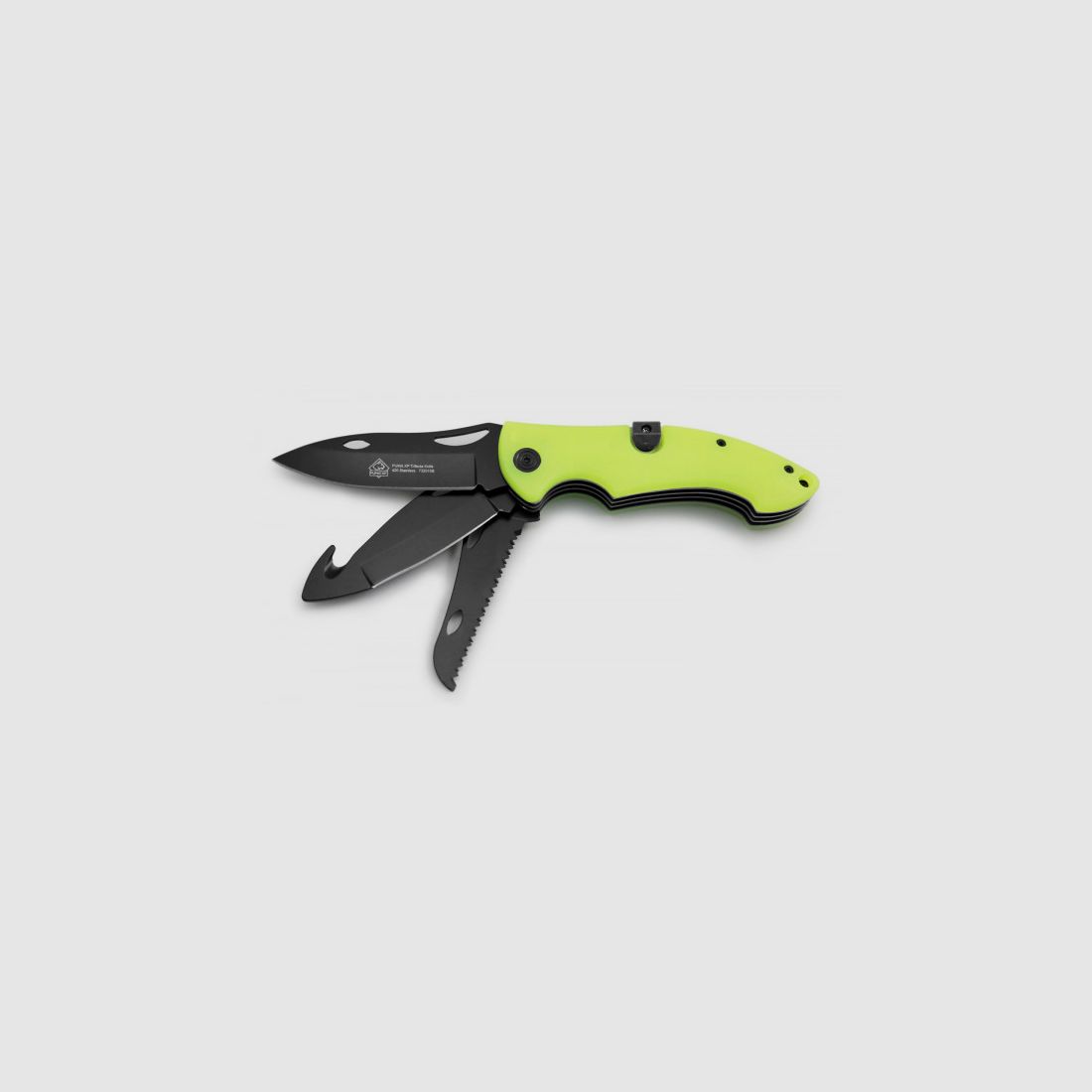PUMA XP Trifecta 3-Klingen Schliessmesser, Acryl Fluoreszierend