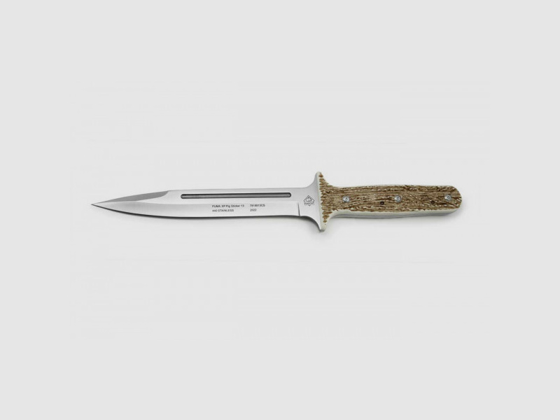 PUMA XP pig sticker 13, Abfangmesser, POM Commando Stag