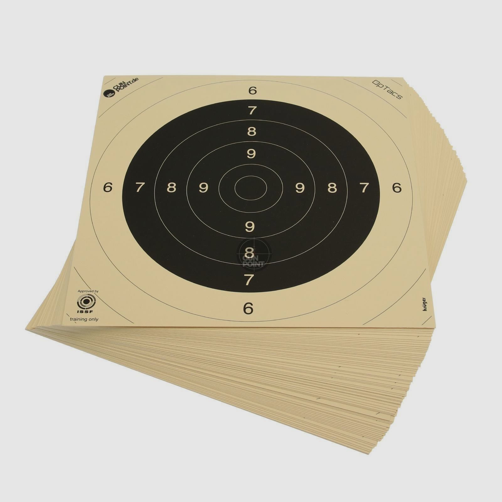 Pistool / klein kaliber doel 26 x 26 cm - 10-pack