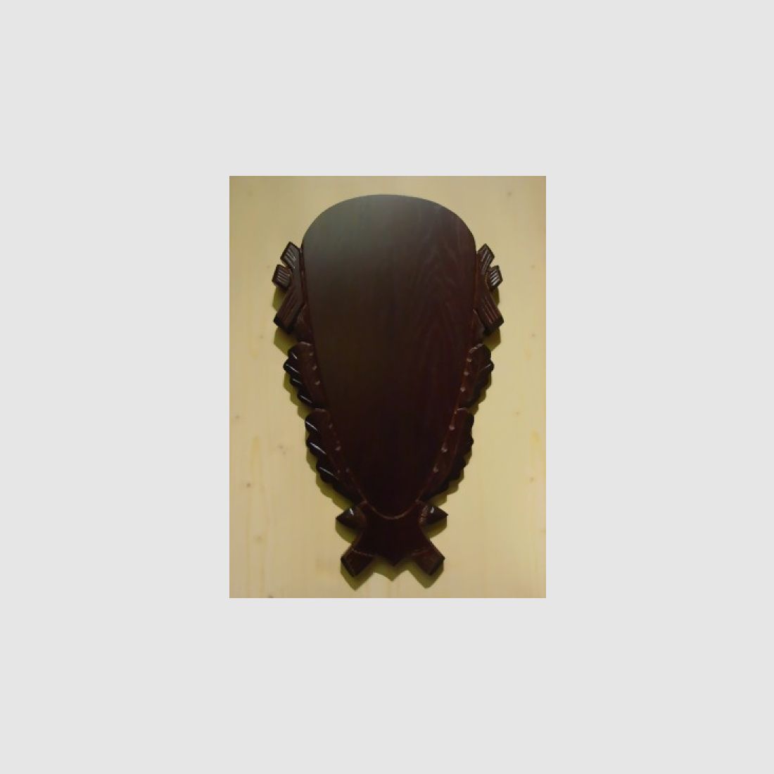 Red deer board / carved shield