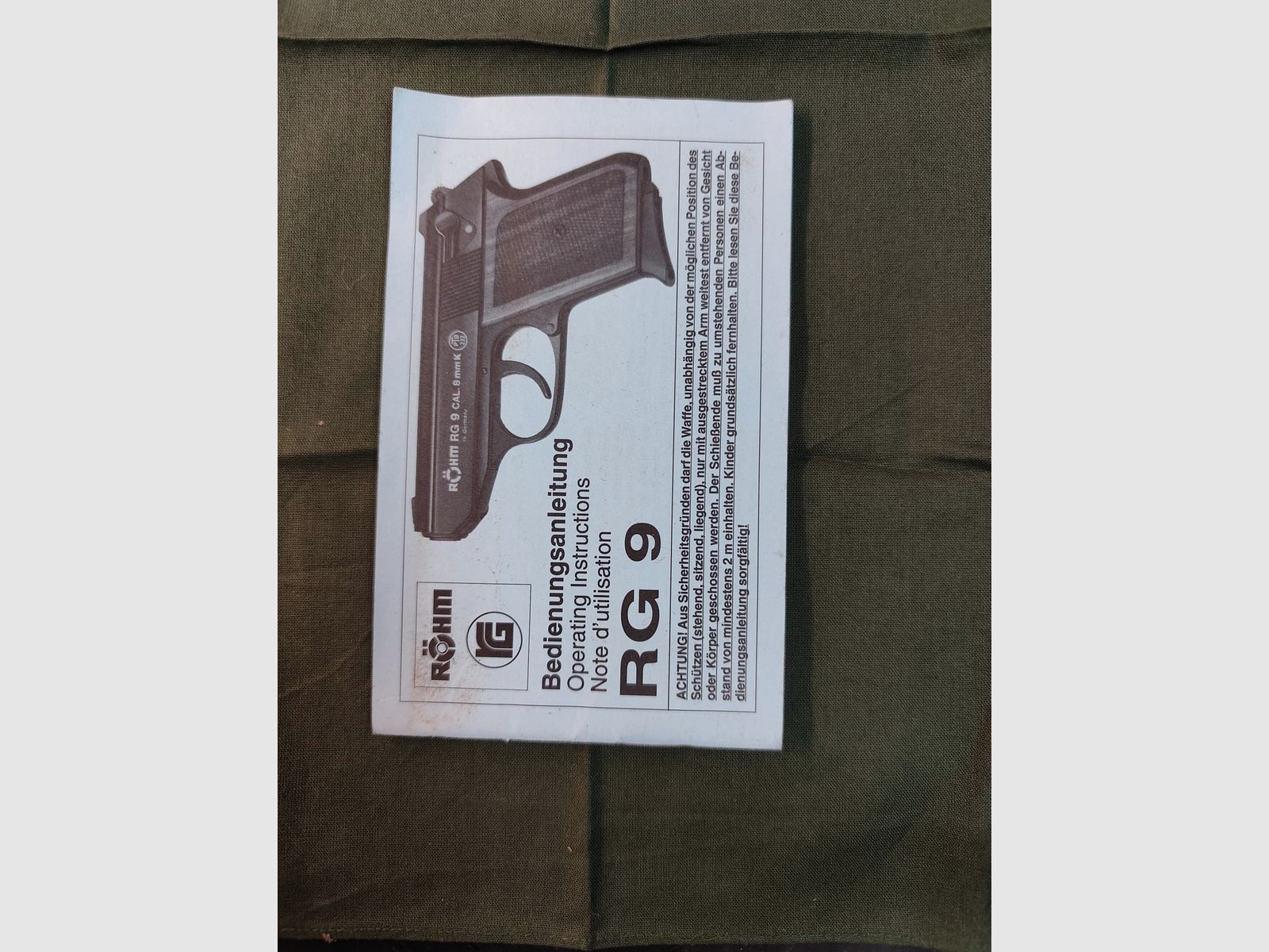 Röhm RG 9 8mm Nickel Holzgriffe P.A.K. 413 Sammlerwaffe