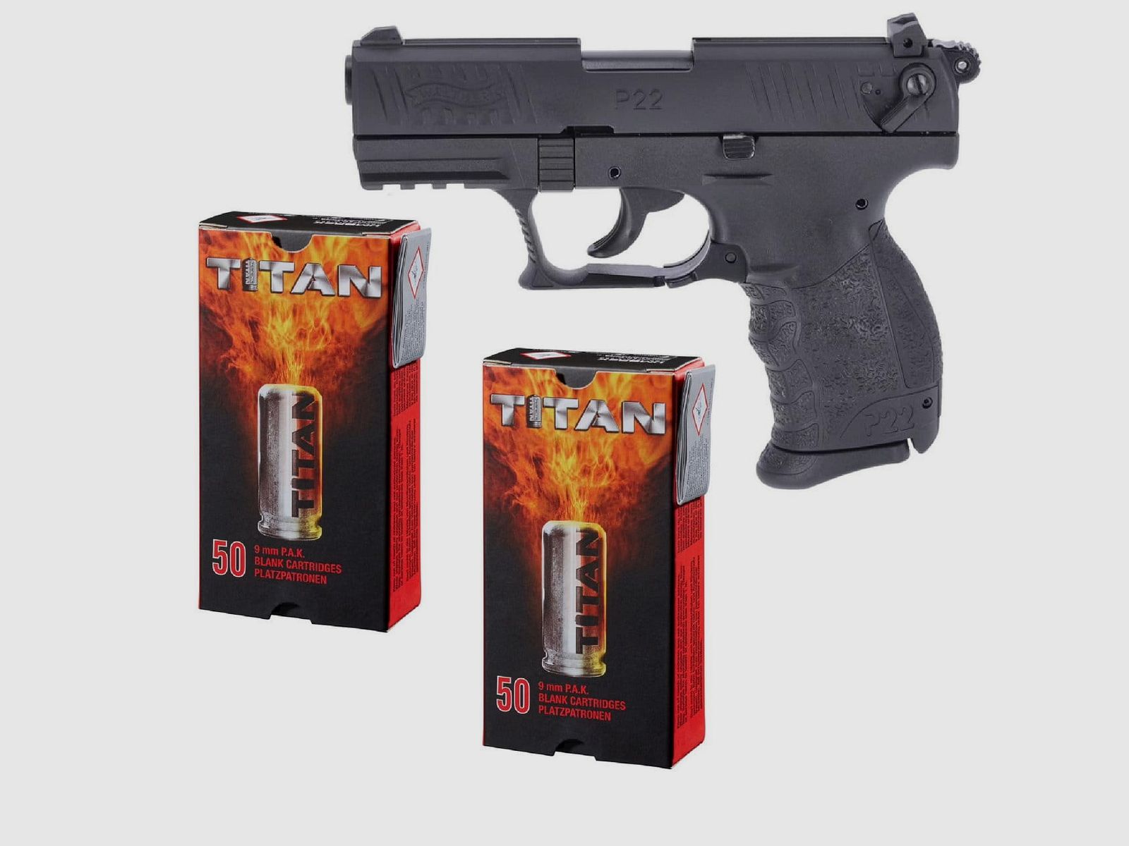 Feuerwerk Bundle Walther P22Q Schreckschuss