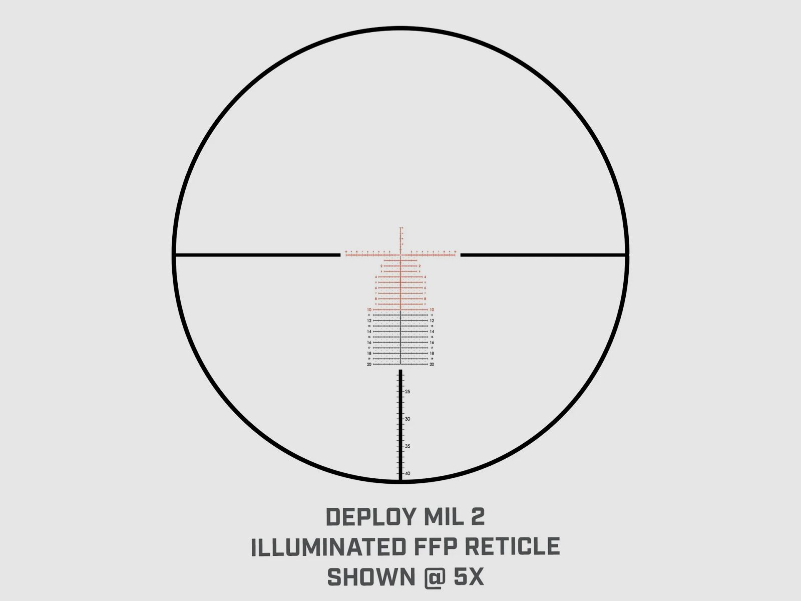 Bushnell Match Pro ED 5-30x56 lunette de tir – Réticule Deploy MIL2 MRAD FFP