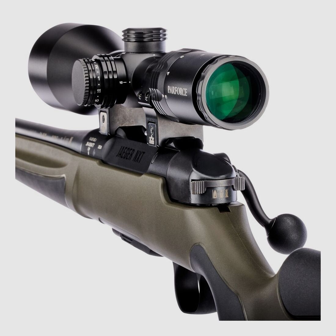 Offerta completa di fucile ripetitore Haenel NXT Composite con Parforce PZ1 1-4x24 8x57 IS