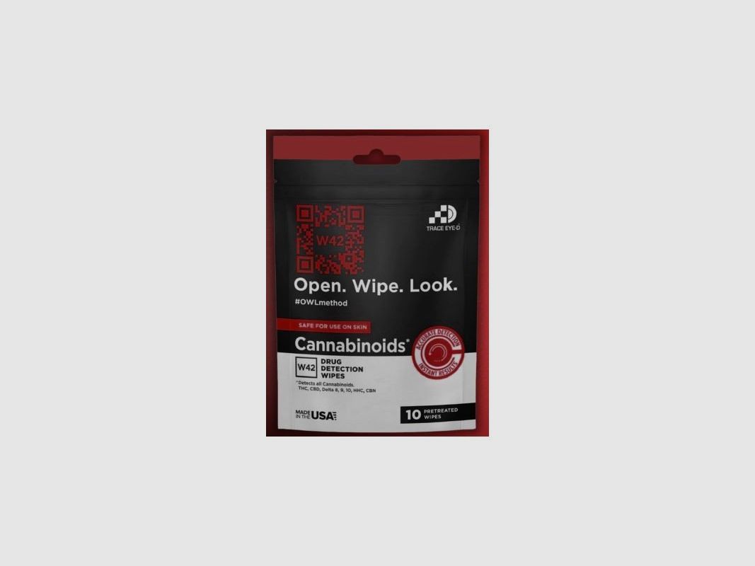 Tests rapides de détection de cannabis (10 sachets/sac)