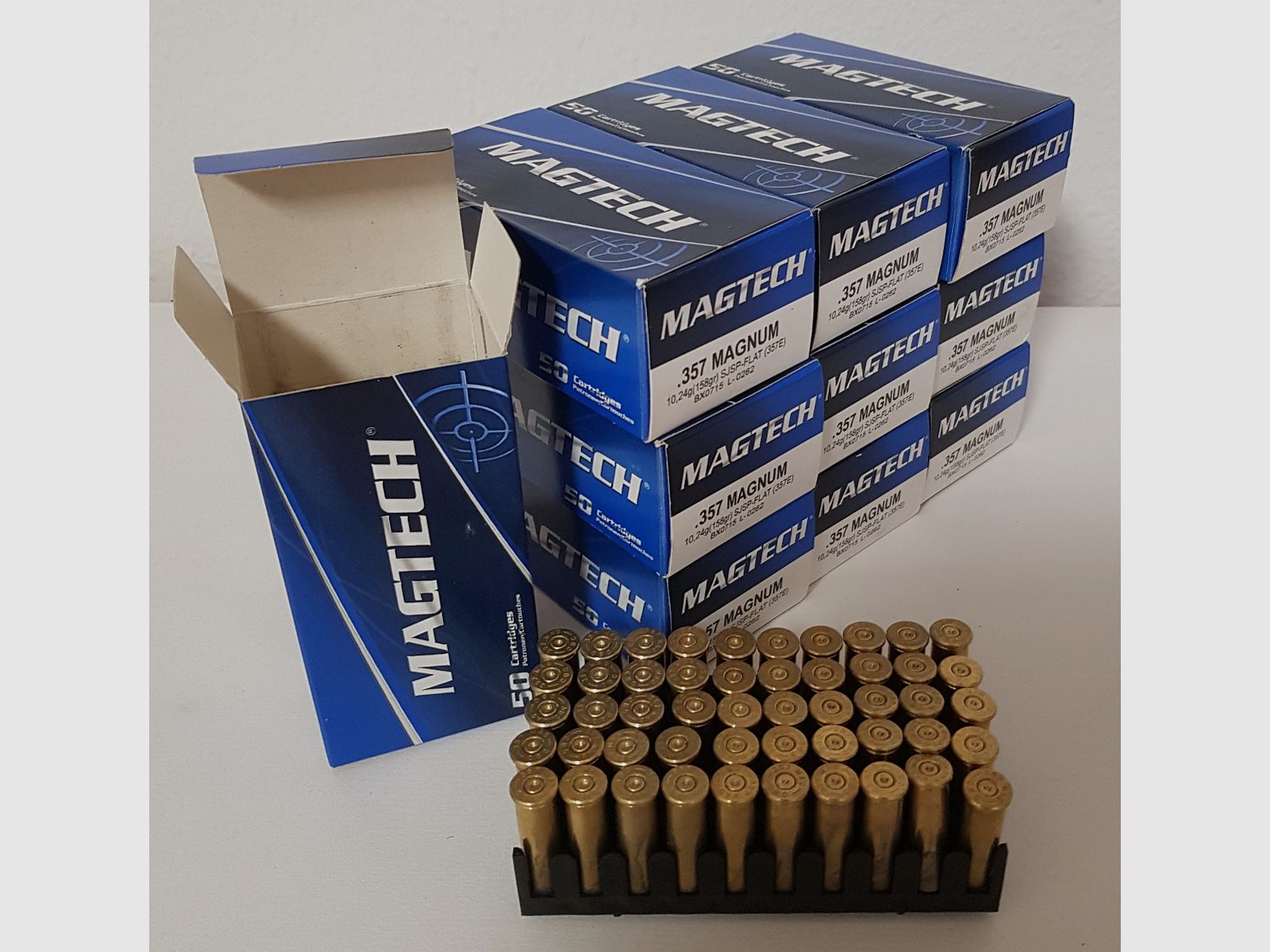 Patronenhülsen, .357Mag, Magtech, 500 Stück, 