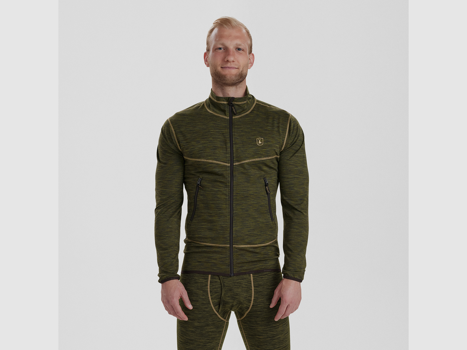 Norden Insulated Fleece - Green Melange – Größe: S