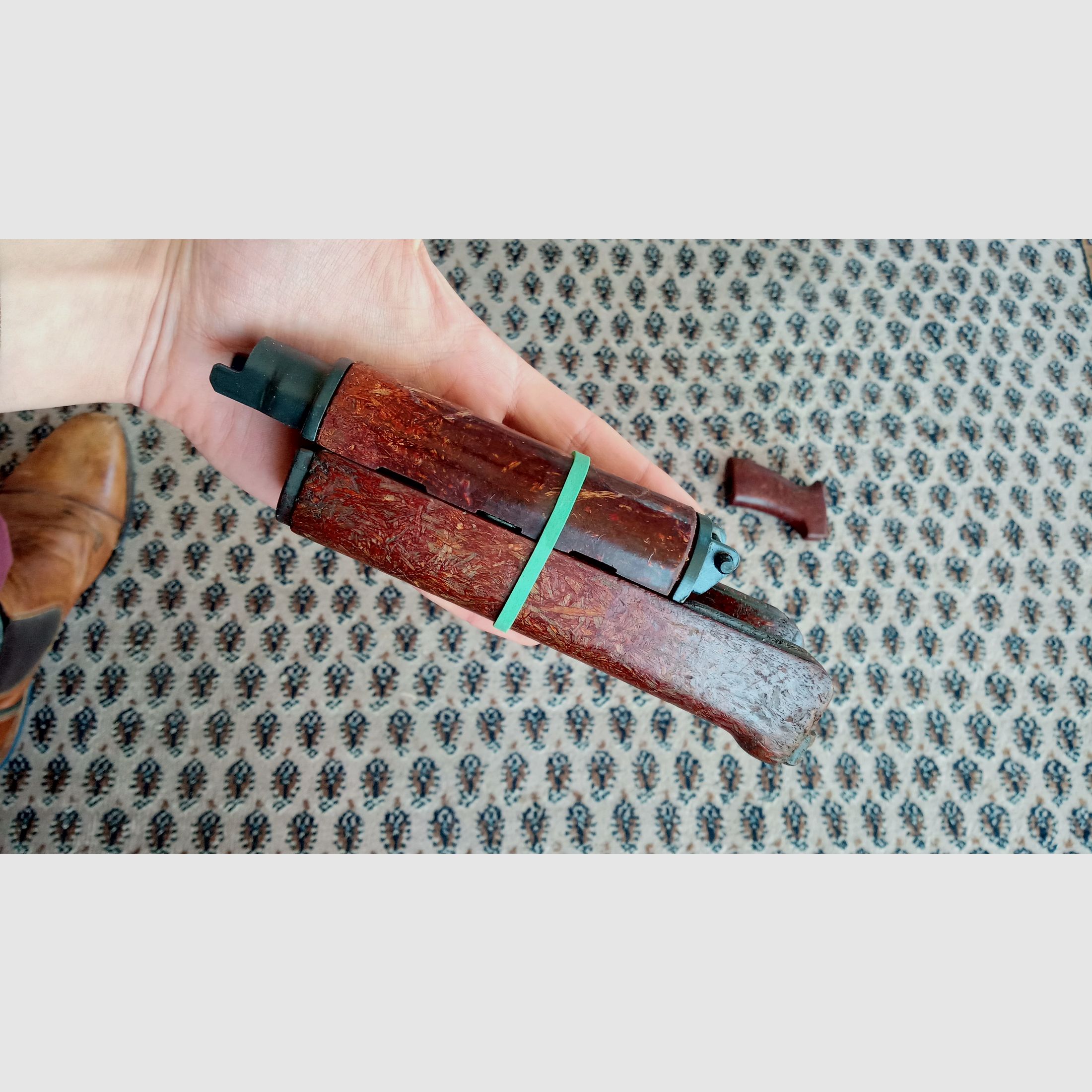 Original VZ.58 "Beaver Barf" Bakelit Handschutz und Griff / auch geeignet für CSA Sporter / Set #3