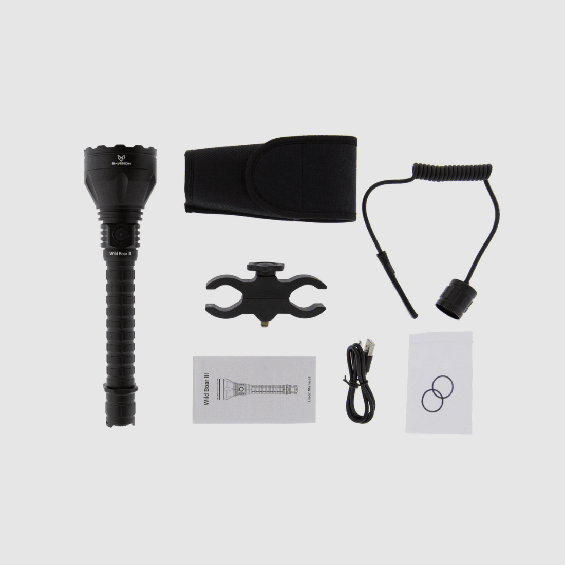 Hunting kit flashlight B-Vision WILD BOAR III 3,000 lumens, image 2 of 8
