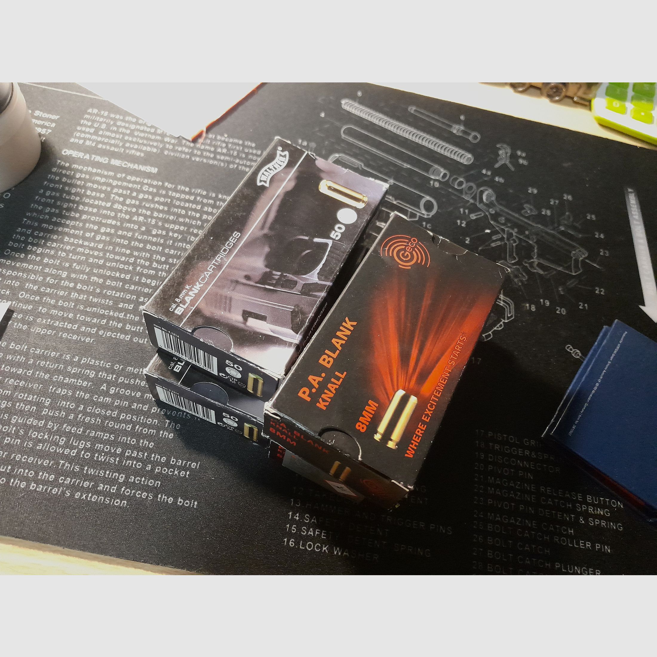 8mm Platzpatronen pak 100 schuss