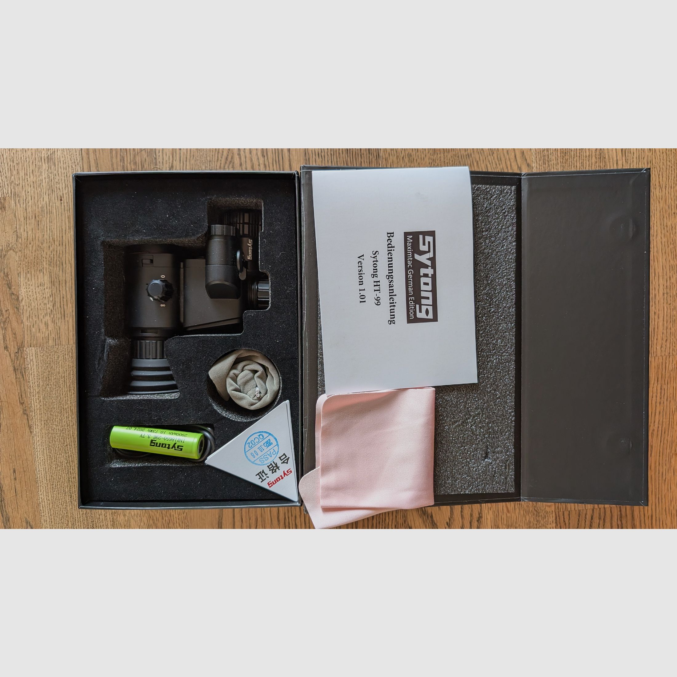 Night vision device attachment Sytong HT99 – Top condition including invoice and universal adapter