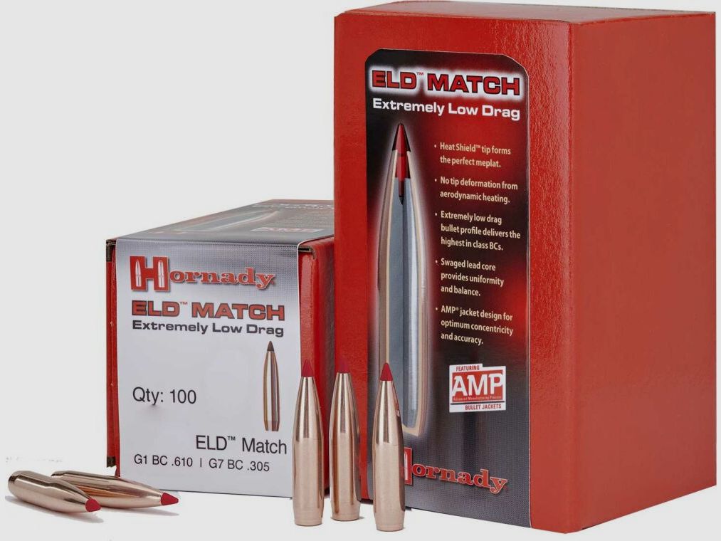 Hornady .308 Win Hornady ELD Match Geschoss 10,89g - 168grs #30506 - 100 Stk