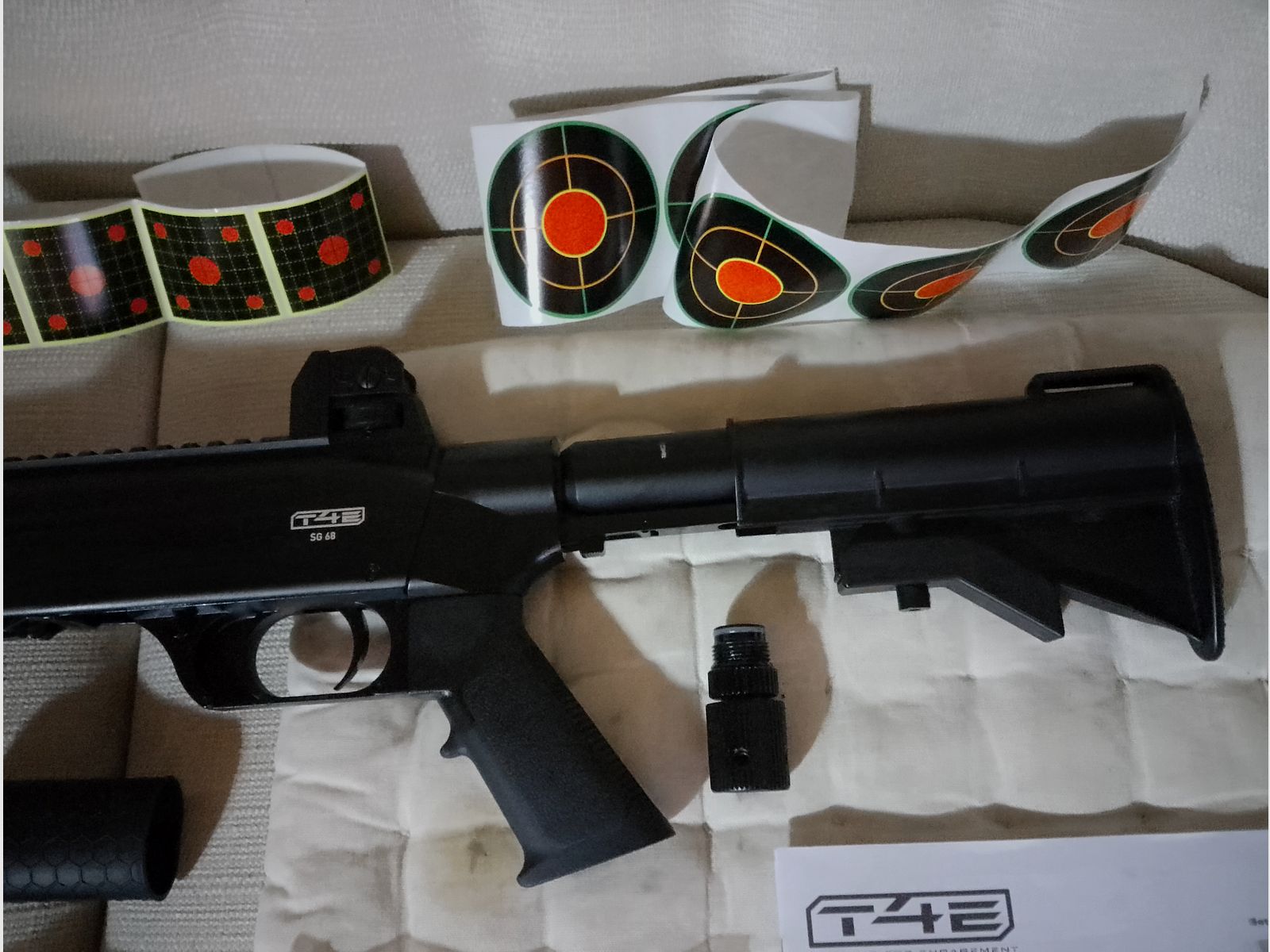  Walther T4E SG68 Shotgun co2 Druckluftgewehr Pumpgun Ram Home Defense Gewehr cal .68 Paintball Makierer + Export kit