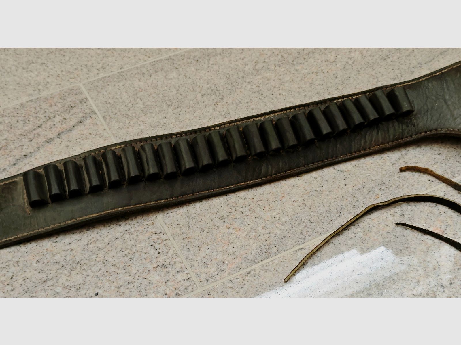 Western revolver belt with holster