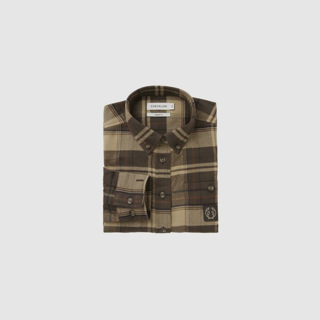 Dameshemd Chevalier Heron – Soil Brown Checked (1060209C7011), afbeelding 2 van 6