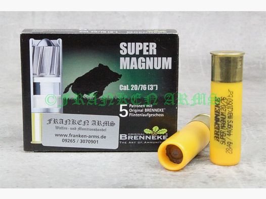 Brenneke Super Magnum 20/76 28,4g 5 pezzi prezzi all'ingrosso