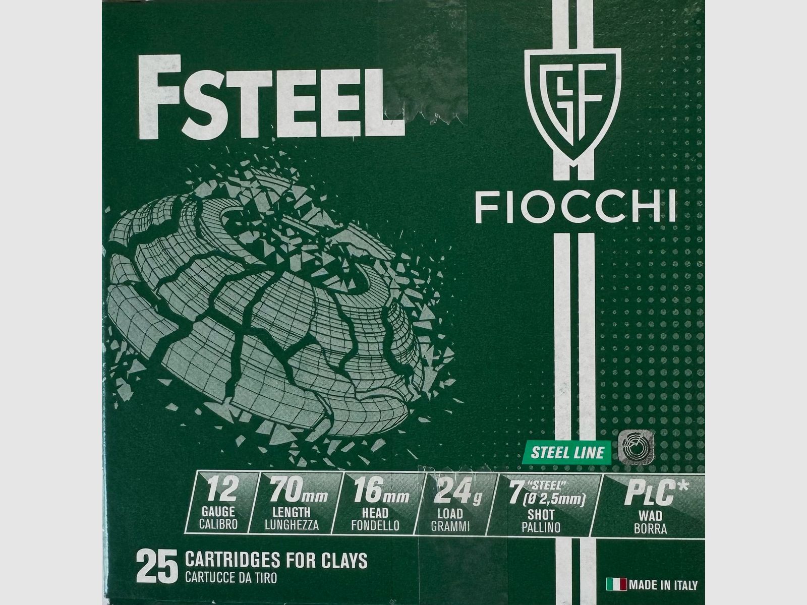 Fiocchi FSteel 12/70 24g - 250 Schuss