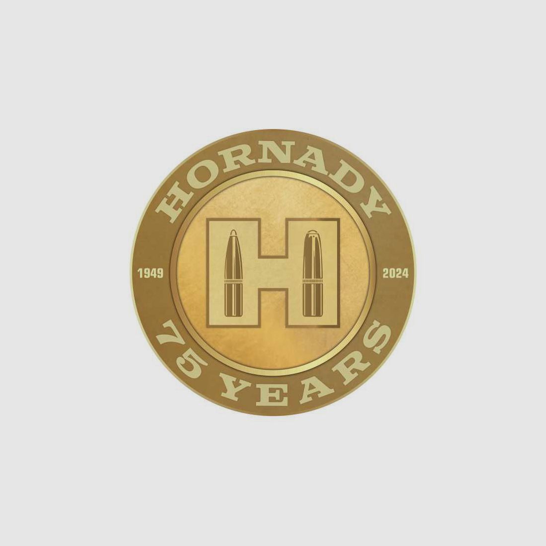 Hornady "75 Anniversary" - Metalen Bord