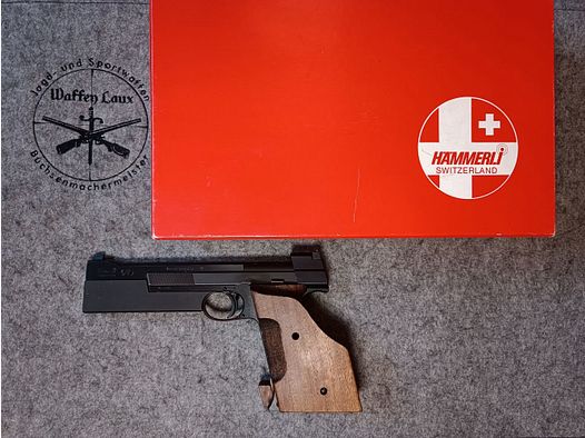 Hämmerli Szwajcaria Mod. 215 Sport z dwoma ciężarkami na lufę i akcesoriami