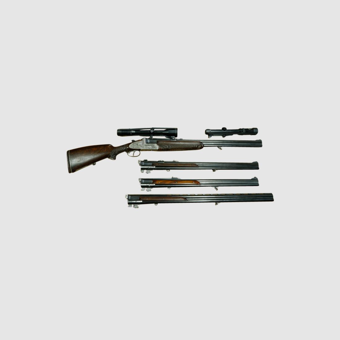 Bockdoppelbüchse Franzoj Ferlach, Kal. 9,3x74R mit ZF