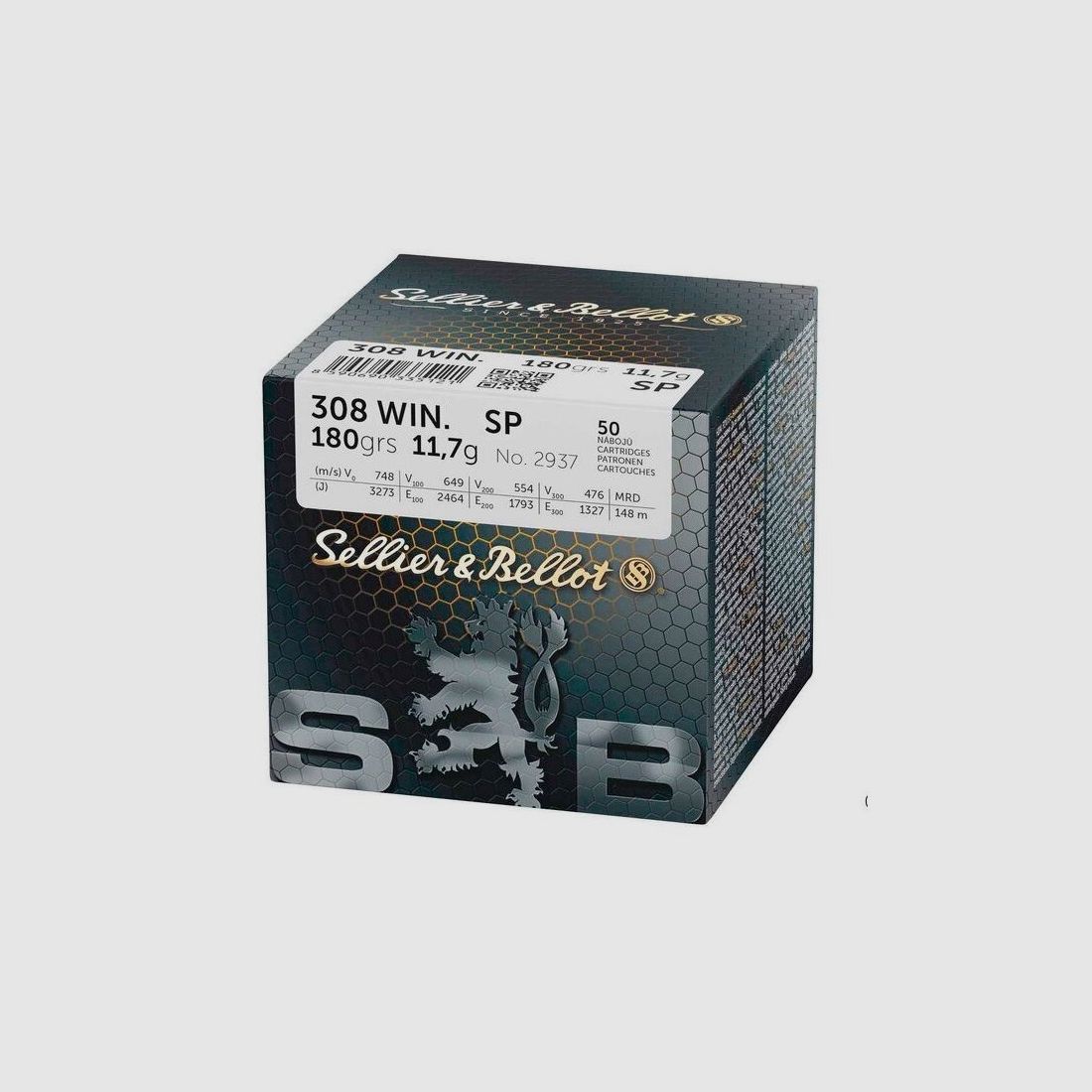 Sellier & Bellot .308 Win. Teilmantel 11,7g/180grs.