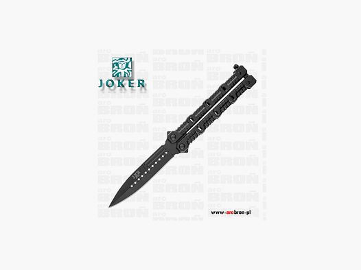 Nóż motylkowy Joker JKR448 - motyl, balisong, stal nierdzewna, aluminium, czarny