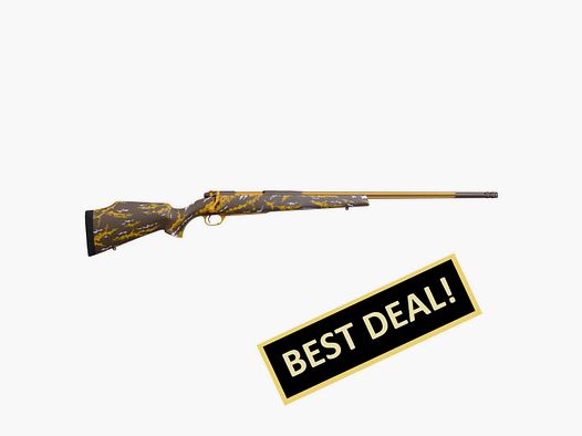 Weatherby MARK V COWPOKE .300 WEATH MAG 26"/66CM 2-TONE BRAUN/GOLD FLUTED 5/8"-24