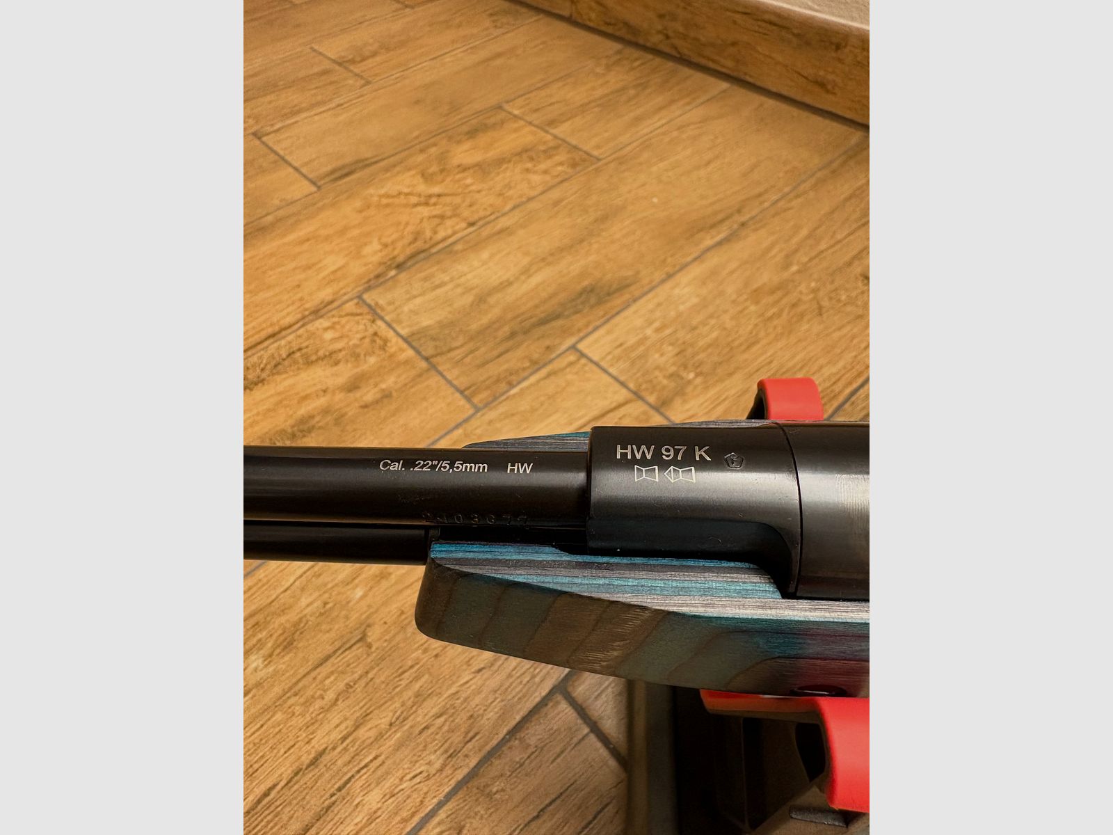 Weihrauch HW 97 K Blue blauer Schichtholzschaft Kaliber 5,5 mm paar mal benutzt Limitierte Auflage