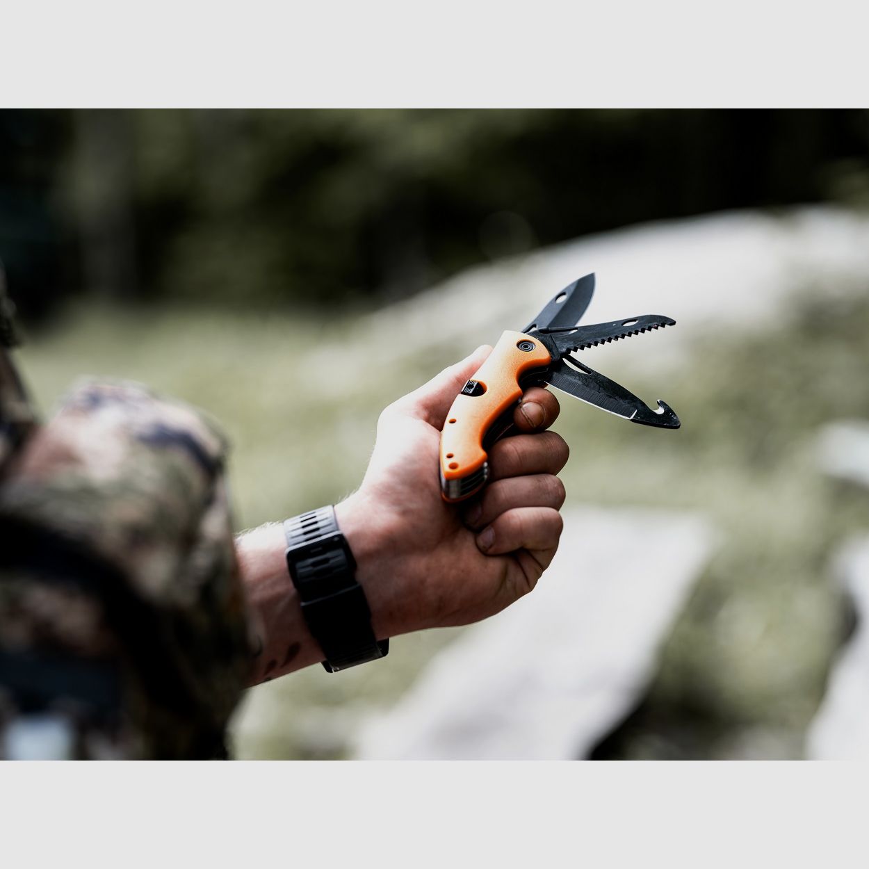 PUMA XP Trifecta 3-ostrze Składany Nóż, pomarańczowy