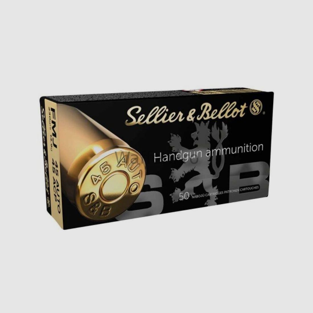 Sellier & Bellot .45 ACP Full Metal Jacket 14,9g/230grs.