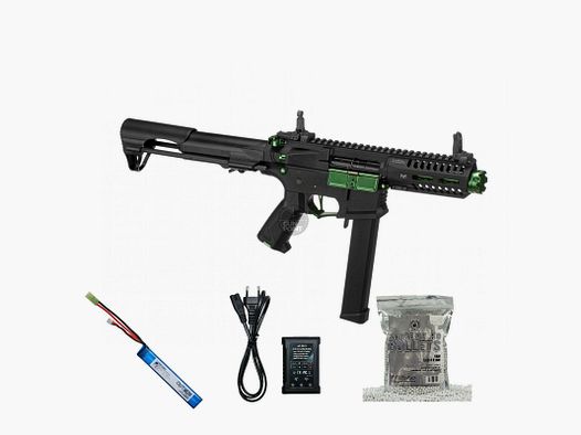SET !!! Softair - Maschinenpistole - G & G ARP 9 0.5J Jade - ab 14, unter 0,5 Joule