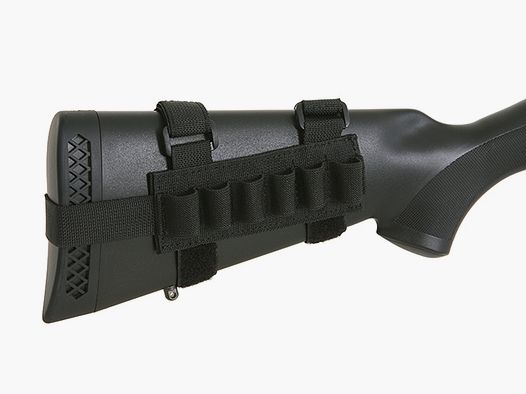 Shotgun Buttstock Shell Holder - Black [8FIELDS]