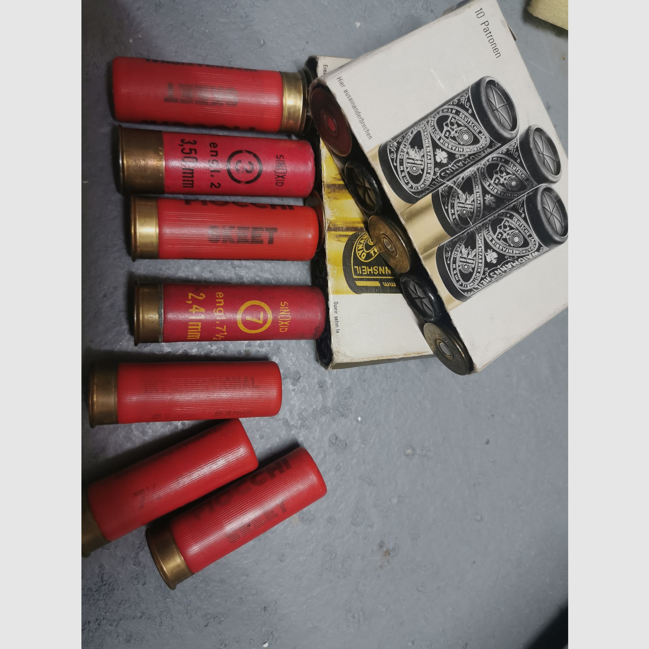 Munition Schrot 90 Patronen Kal 16x67,5 bzw 70