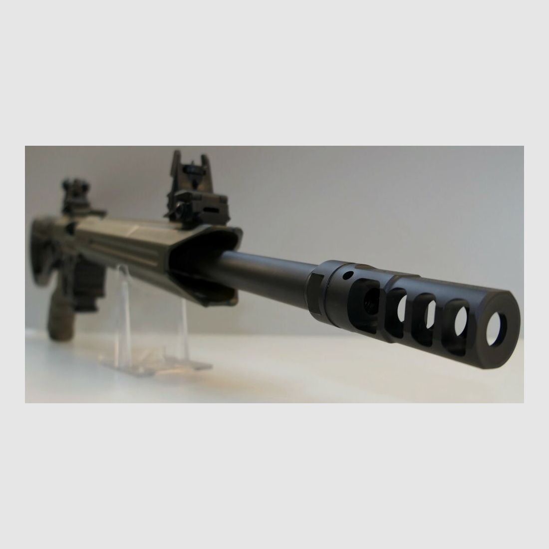 GWMH Selbstladebüchse GWMH SPC-SPORTER A4 17" (SWISS PISTOL CARBINE) OD-GREEN Kal.9x19 AR15 Glock Magazin
