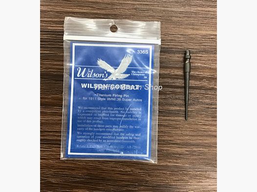 Wilson Combat Titanium Firing Pin for 1911 Style 9mm/.38 Super Autos #336S