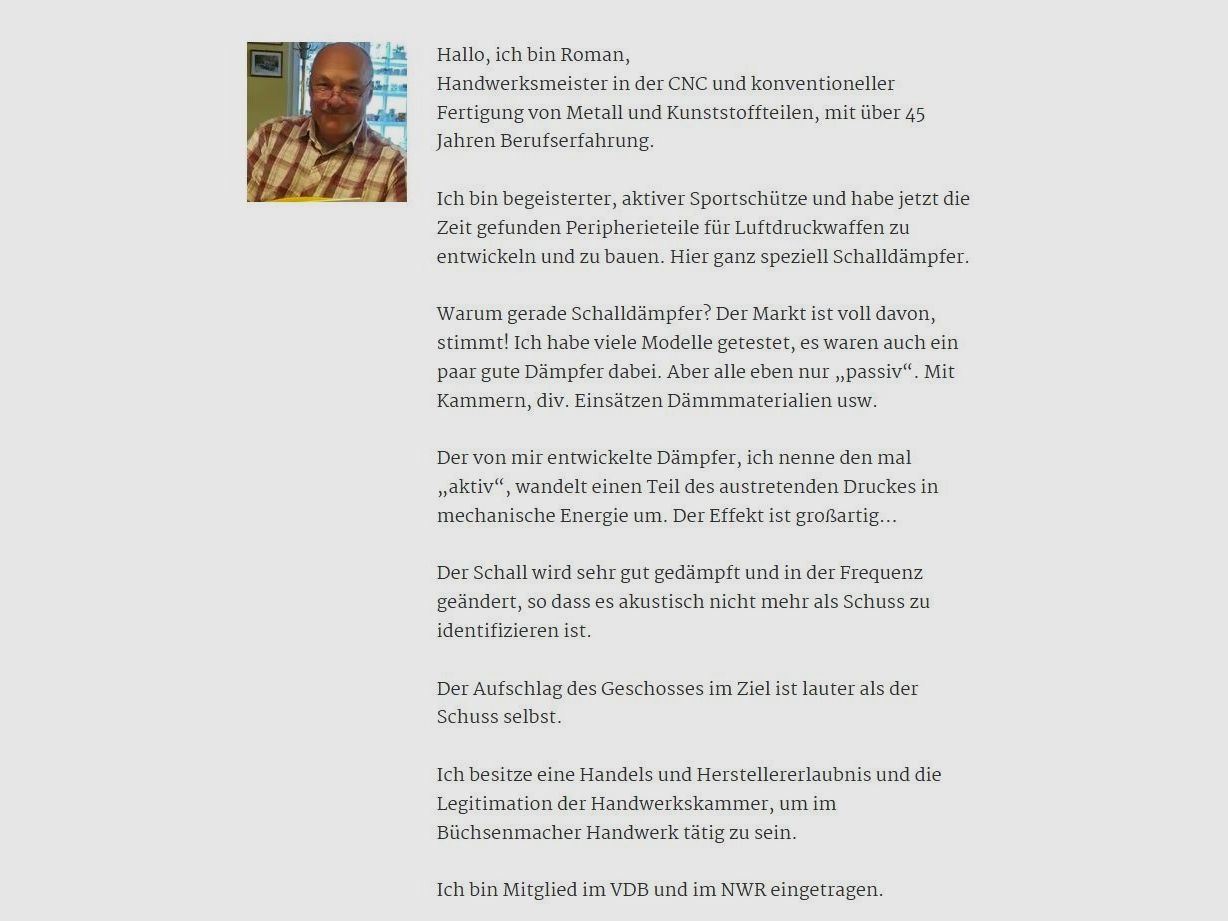 Huben K1 | Schalldämpfer/Moderator A 42/250 von SCHALLOK - Preis VB (gerne auch Preisvorschlag machen)