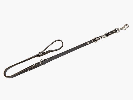 AKAH Polizeileine / verstellbar von 1,20m auf 2,05m / Breite: 17mm aus Sattelleder