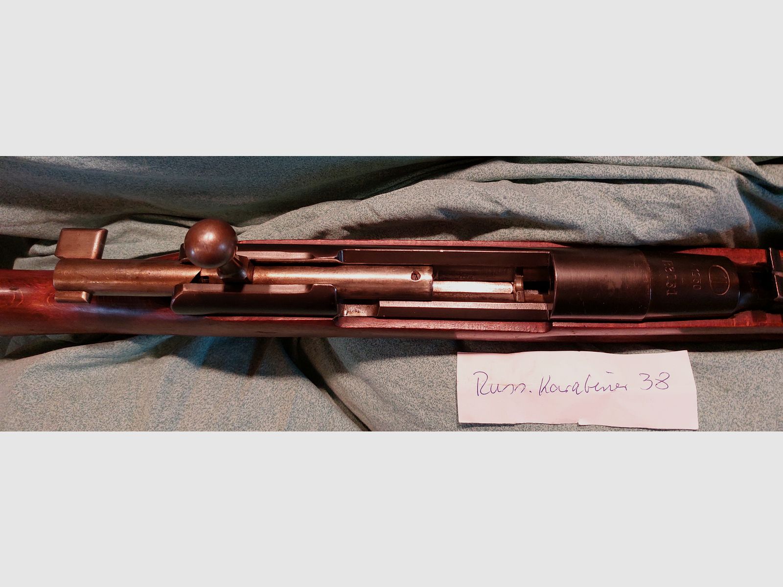 Polnischer Salutkarabiner Mosin Nagant 22 Dekowaffe nicht schießfähig.
