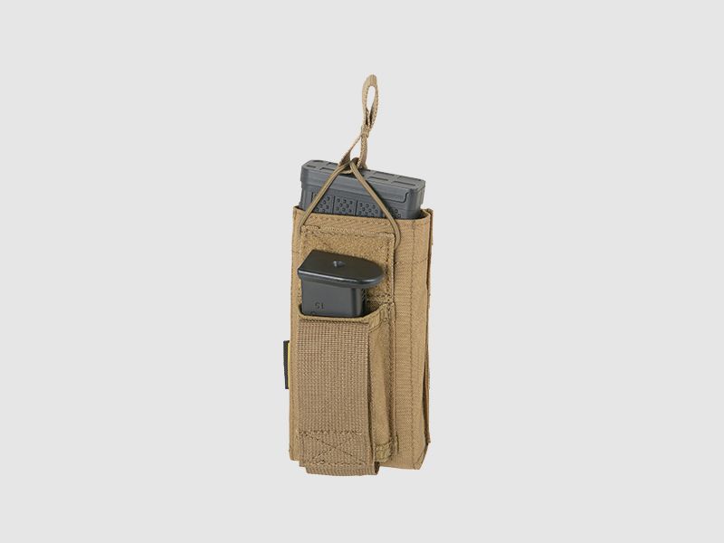 5.56/9mm Open Top Single Magazine Combo Pouch - Coyote Brown [EM]