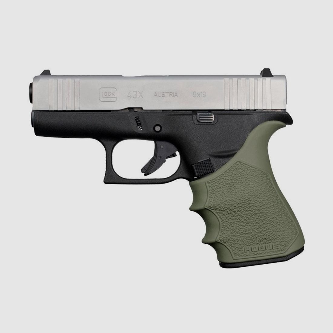 HOGUE HandAll Beavertail Gummigriff für Glock 43X / 48 OD Green