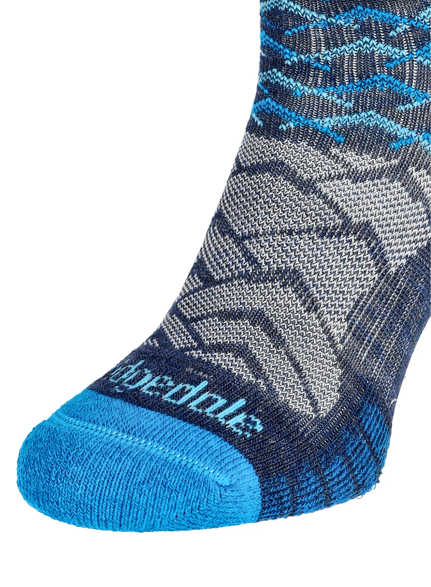 BRIDGEDALE Hike Lightweight Merino P 3/4 Crew Wandersocken – Denim/Blau, Bild 2 von 4