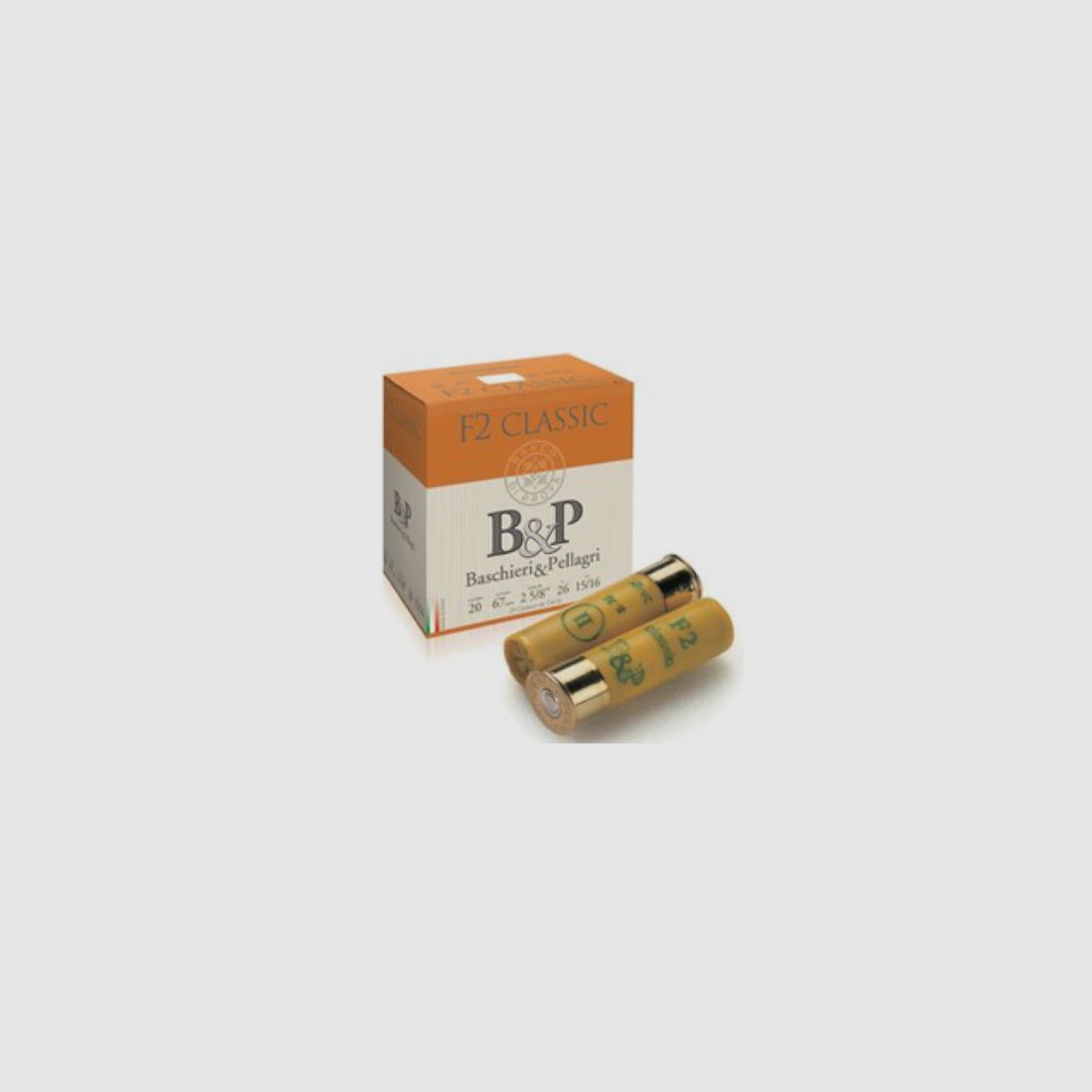 BASCHIERI & PELLAGRI – Patronen mit Schrot – F2 CLASSIC BLEI N°10, Bild 1 von 3
