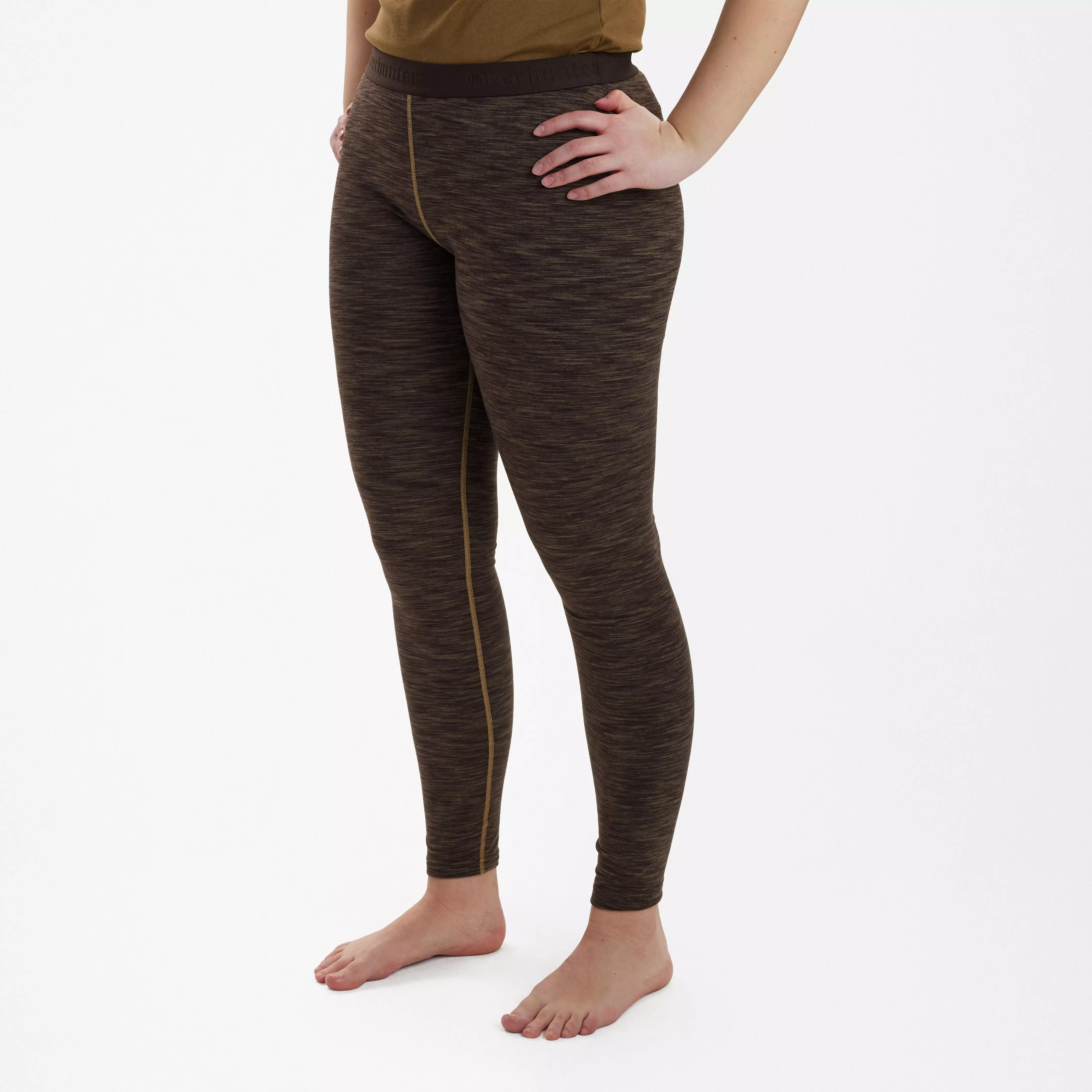 Lady Insulated Leggings - Brown Melange