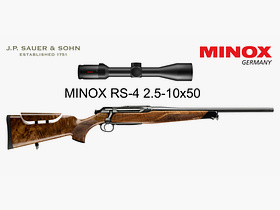 J.P. Sauer & Sohn Sauer 505 Ergo Lux Carabine à répétition HQ3 Pack d'équipement Élégance + VSR | 8.5x55 Blaser | MINOX RS-4 2.5-10x50