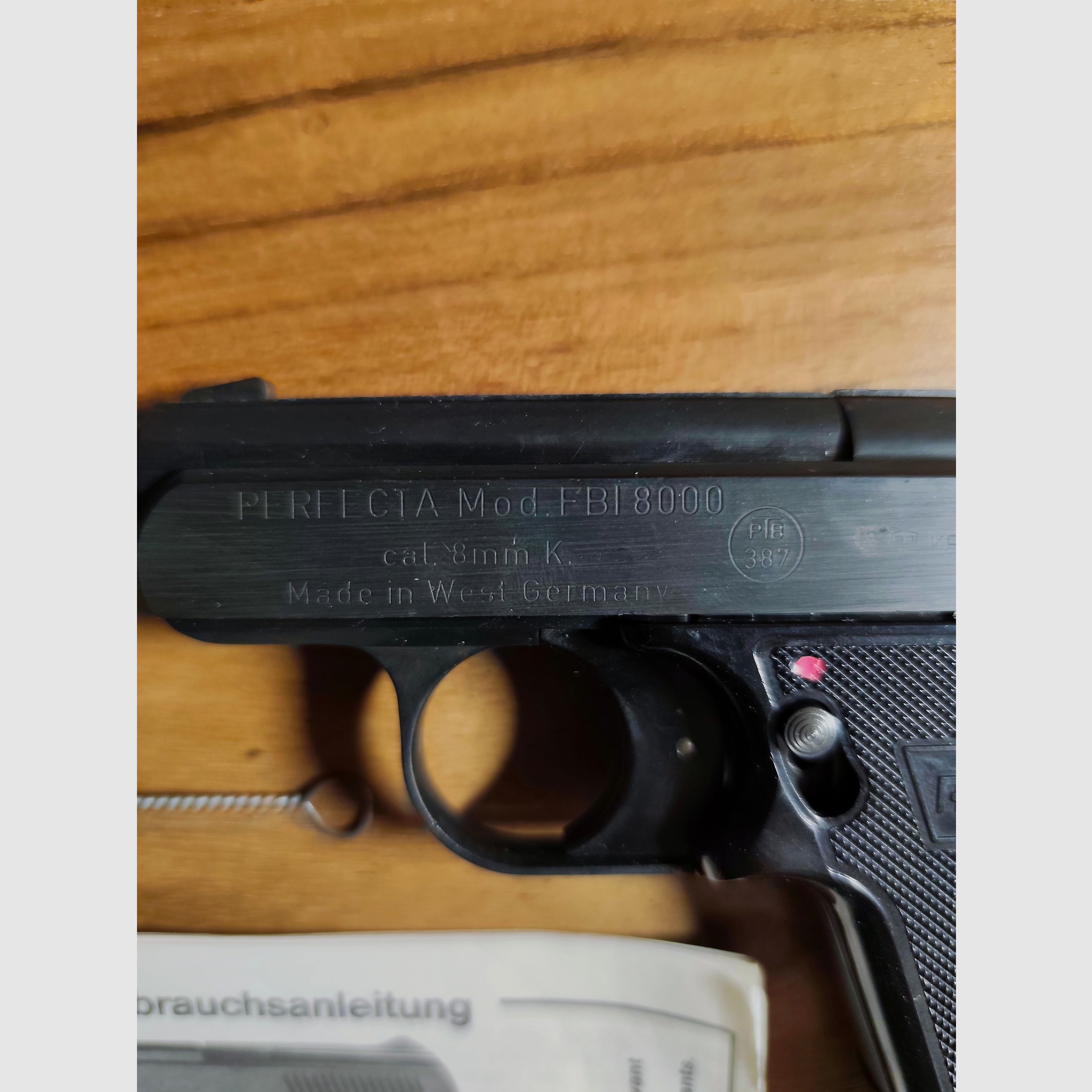 UMAREX Perfecta FBI 8000 Ungeschossen Neu! Original Schachtel und Zubehör Kaliber 8mm