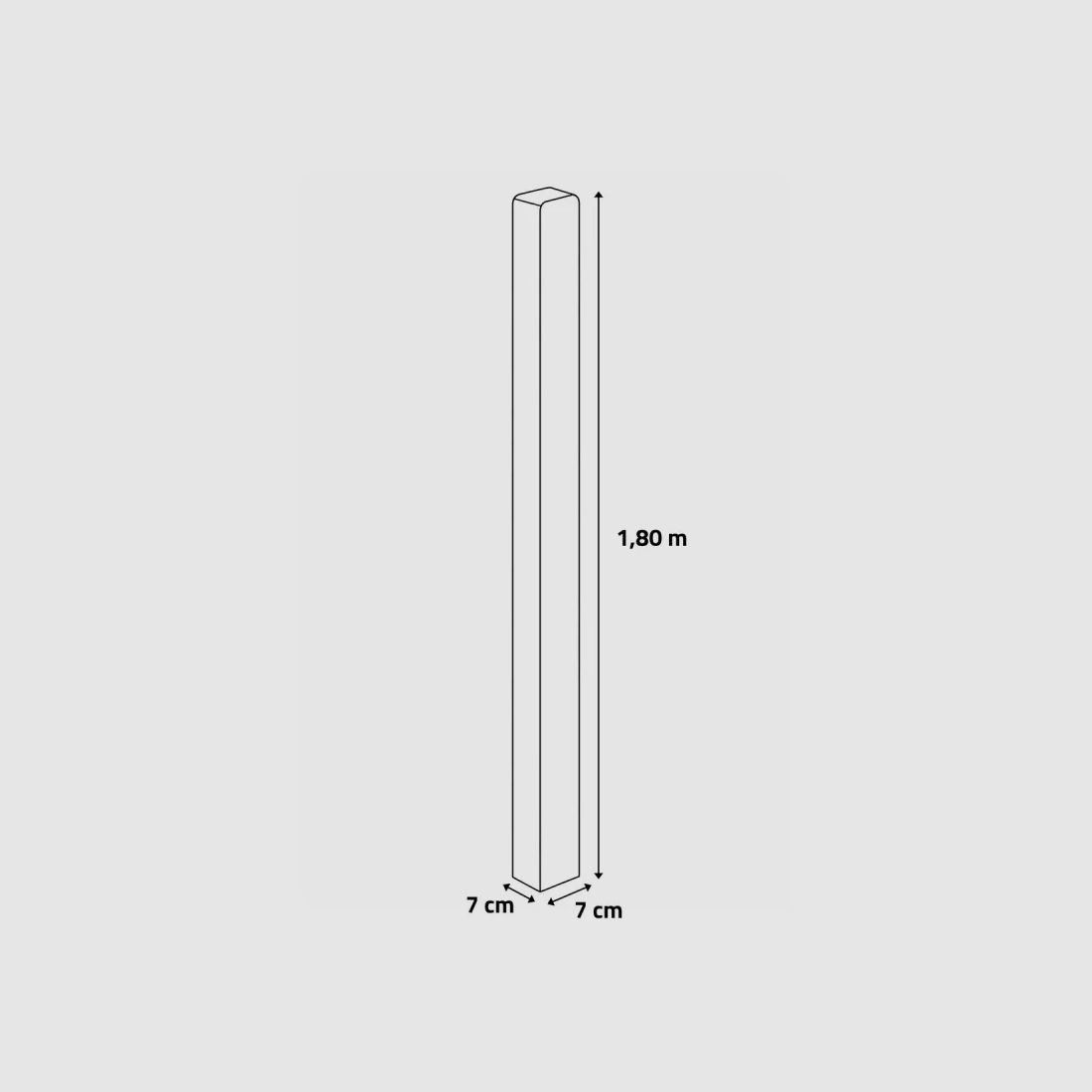 Kit 36 m de clôture bois - Hauteur 180x3,5 cm, image 10 sur 11