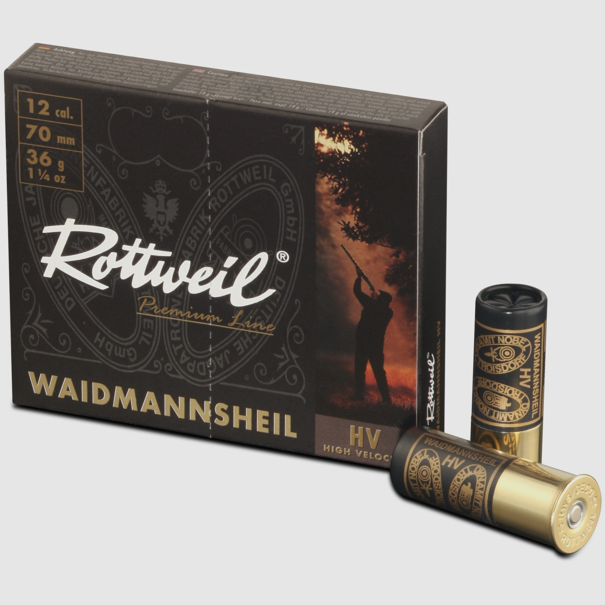 ROTTWEIL Waidmannsheil 12/70 HV, 3,5mm, Plastik, 10er Pack.