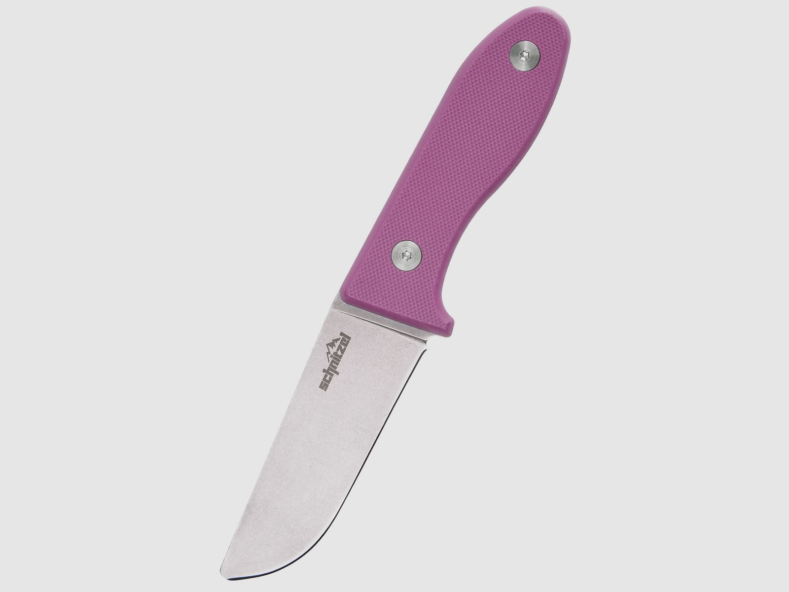 Schnitzel Kindermesser UNU  rostfreier 8Cr13Mov-Stahl mit Stonewash-Finish pink
