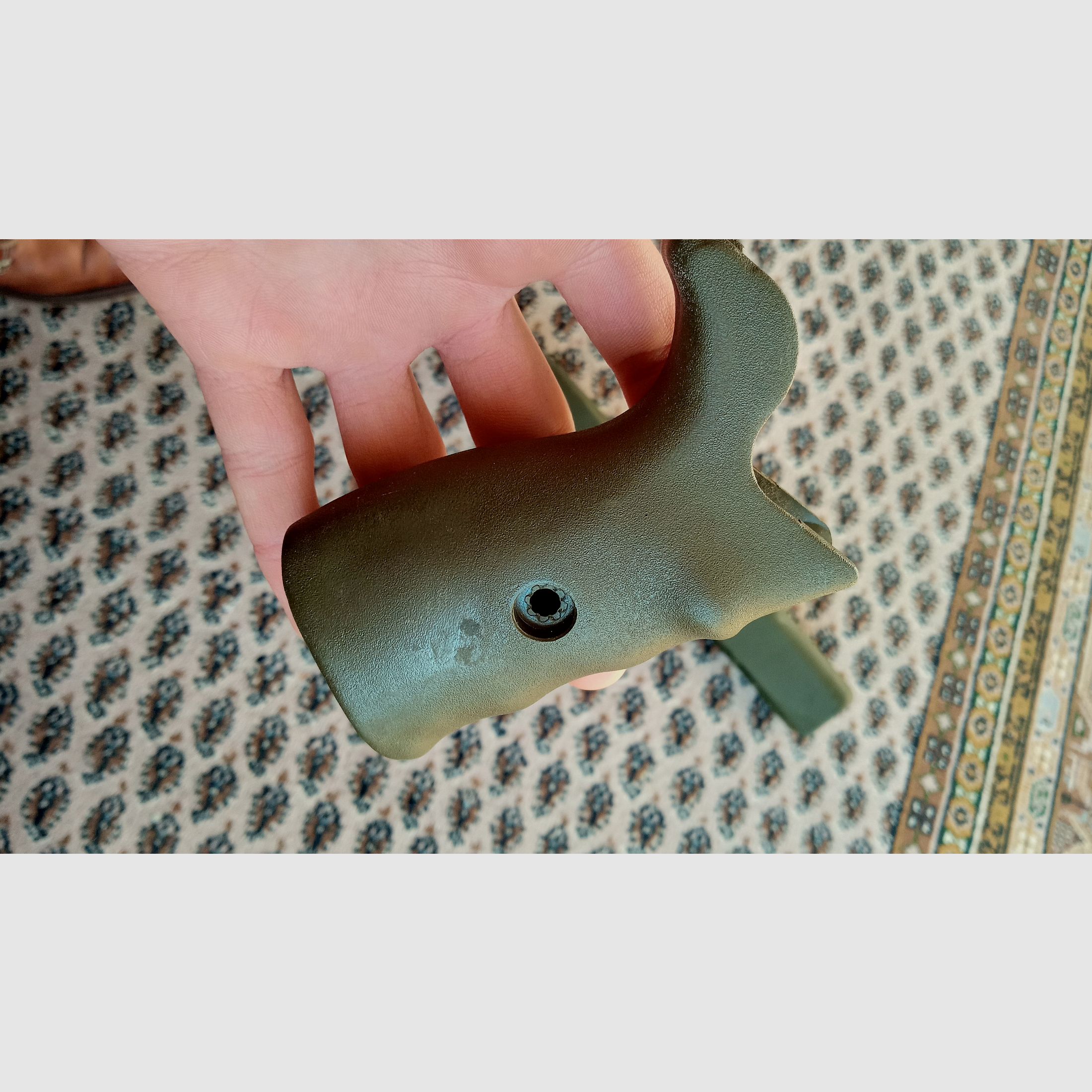 Original Griff & Trapezhandschutz für H&K G3A4 beide farblich abgestimmt in NATO Grün und Zweibein geeignet // G3 und Klone Handschutz + Pistolengriff / G3A3 G3SG1 MKE T41 HK91 VFC Co2 Umarex