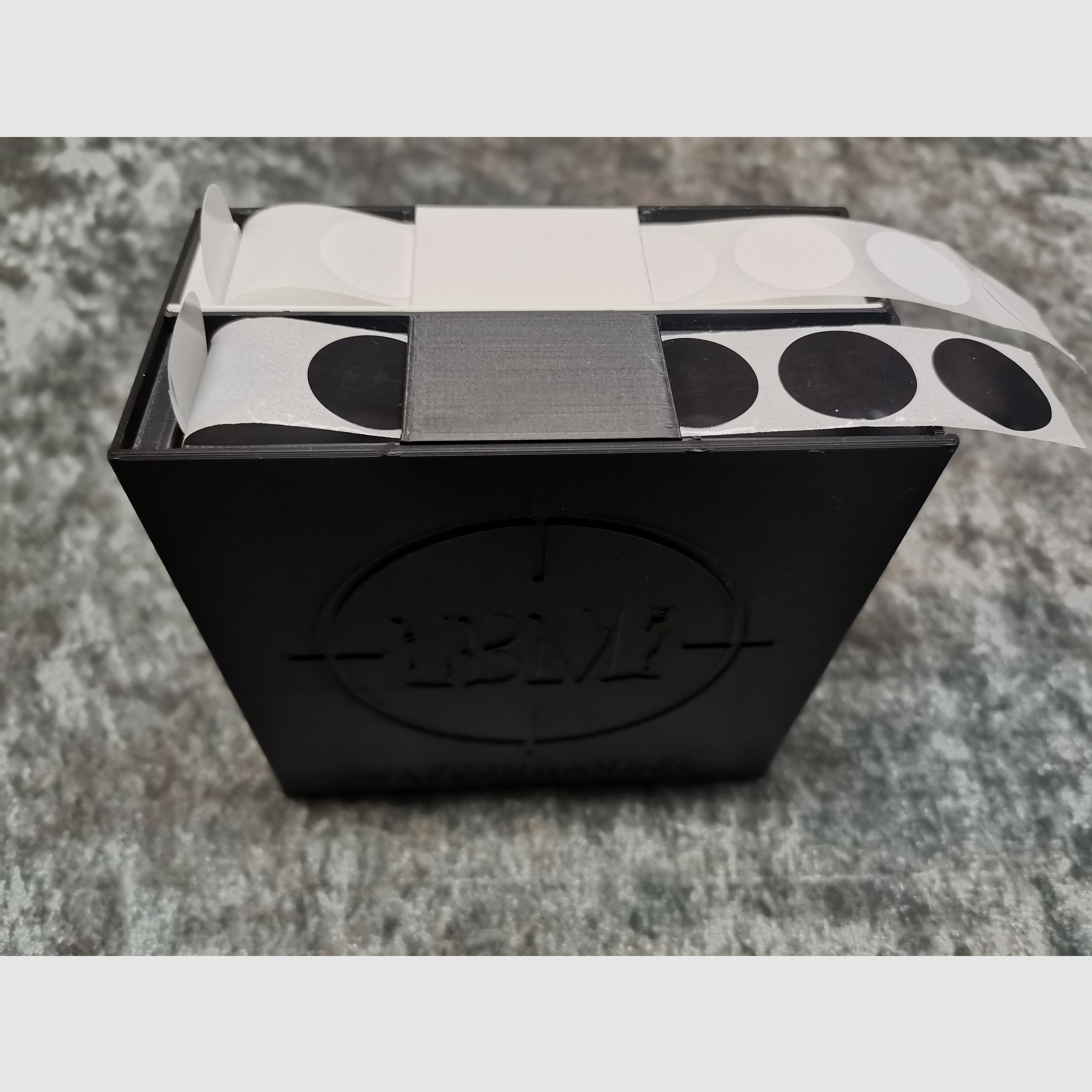 Schusspflaster Box  inkl. weiße & schwarze Pflaster Sportschütze 19mm Pflasterbox